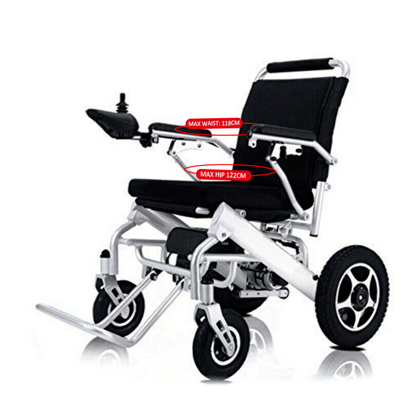 Image 4 - Electric Wheelchair Power Wheel chair Lightweight Mobility Aid Motorized Folding