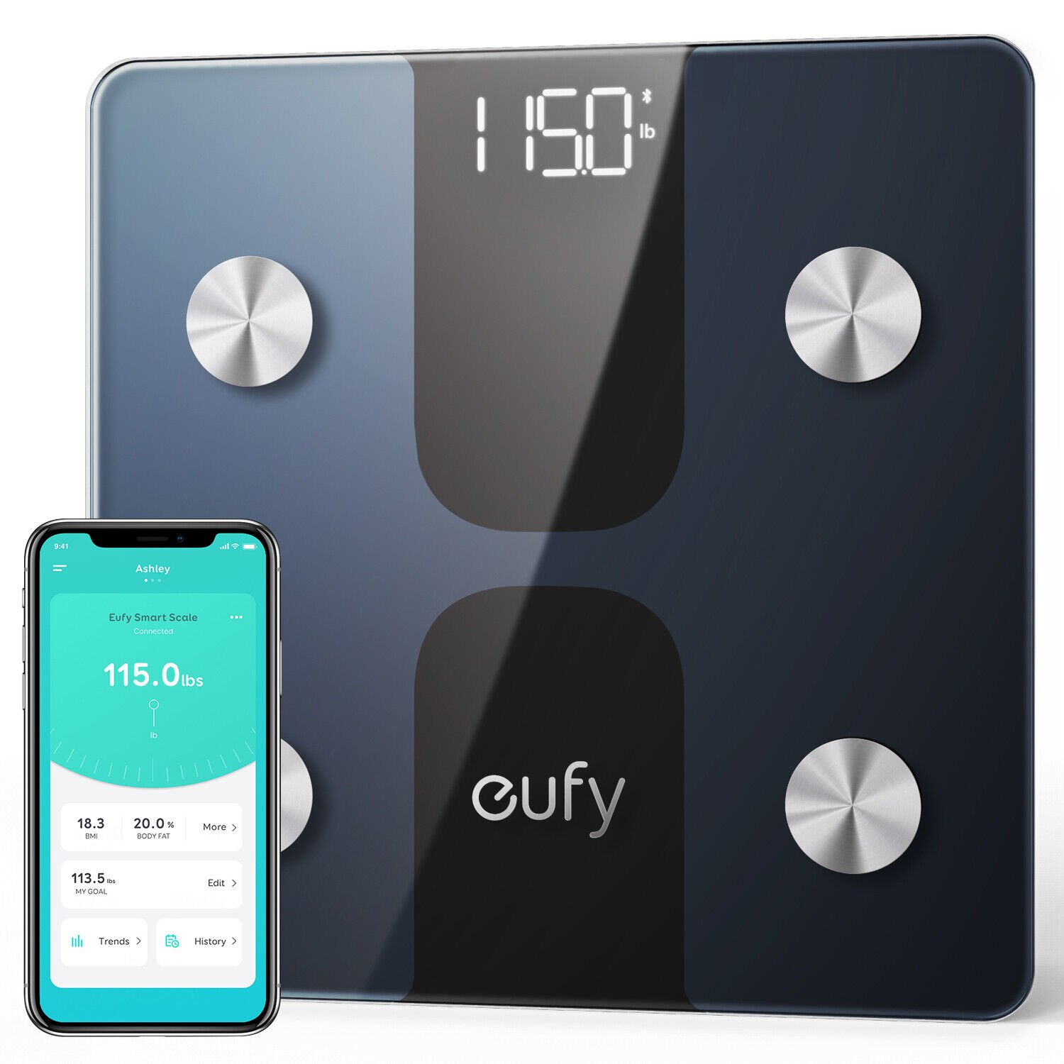 Image 1 - eufy Smart Body Fat Scale C1 Bluetooth Wireless Digital Bathroom 12 Measurements