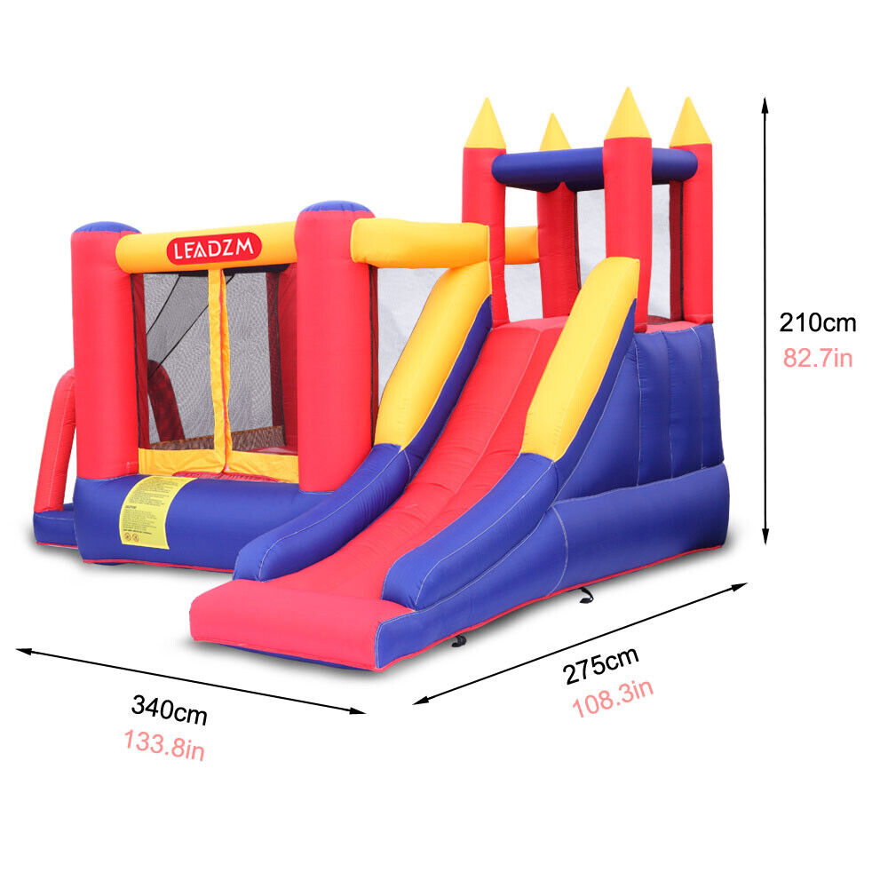 Image 5 - Slide Inflatable Bounce House Kids Children Jump Bouncer Castle with 450W Blower