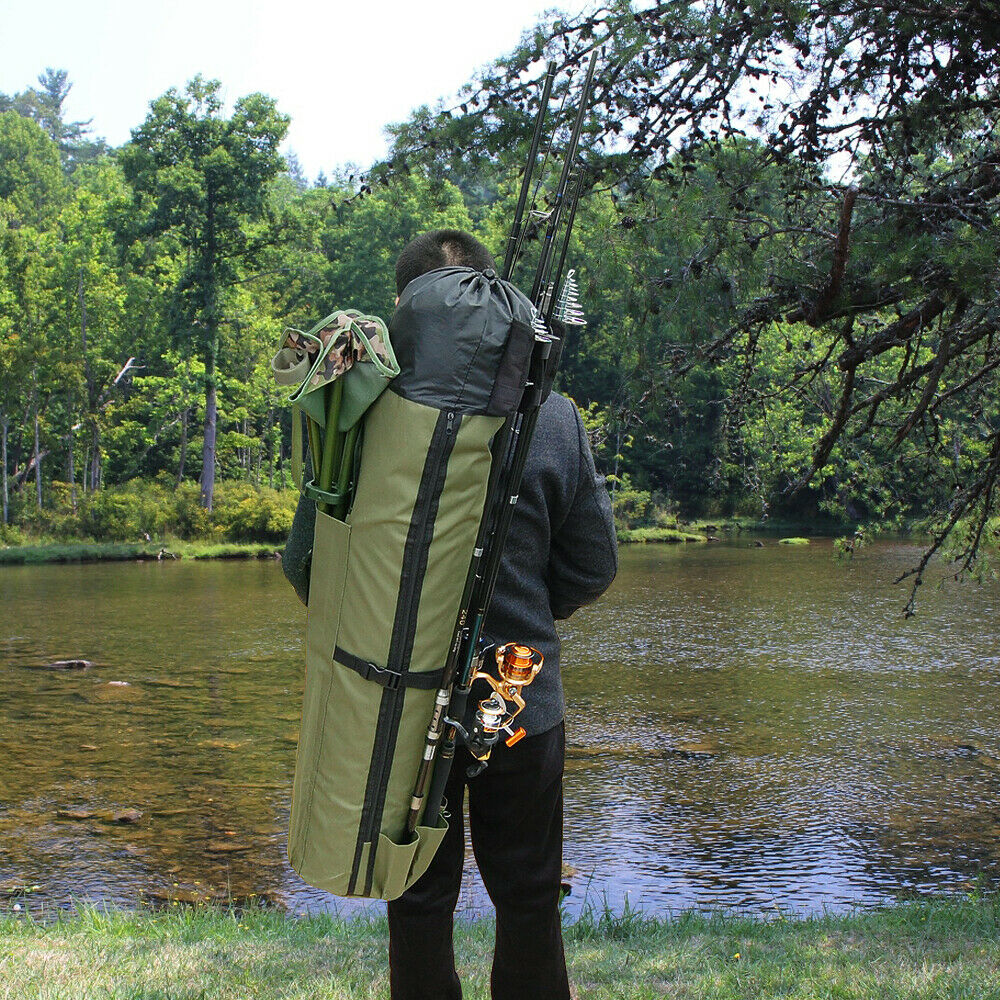 Image 6 - Fishing Bag Rod Holder Fishing Rod Reel Storage Bag Travel Carry Case Organizer