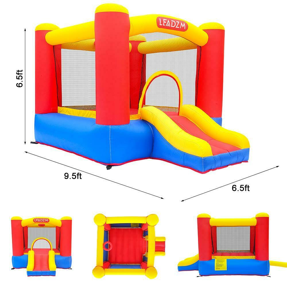 Image 4 - Safe Inflatable Bounce House Kids Slide Jumping Bouncer Castle + Air Blower +Bag