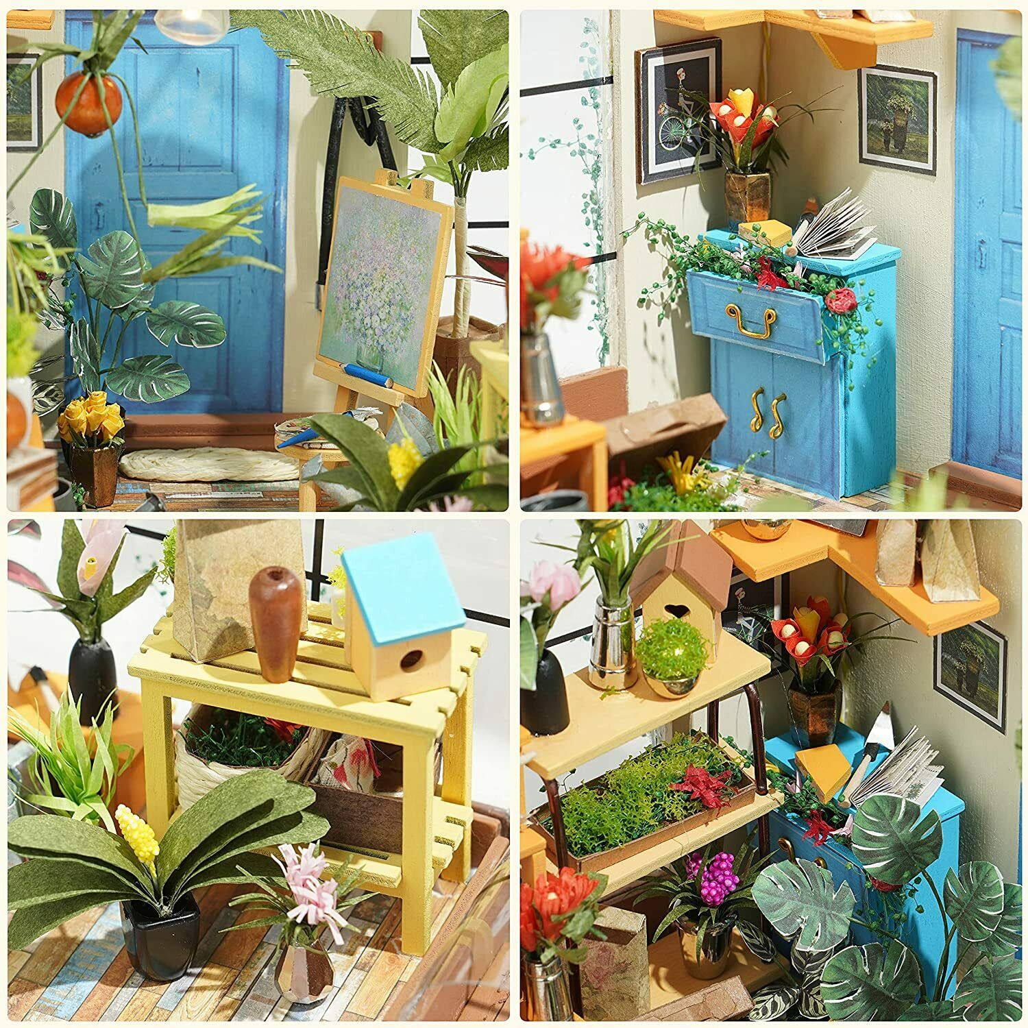 Image 41 - Cathy’s Flower House DIY Miniature Doll House w/ LED Lights Dollhouse Xmas Gift