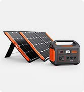 Jackery Solar Generator 1000, Explorer 1000 and 2X SolarSaga 100W with 3x110V/1000W AC Outlets, S...