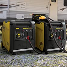 generator inverter gas powered champion 4500 watts backup outage quiet portable rv storm generators