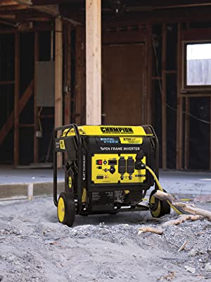 generator open frame gas powered champion 8750 watts backup outage quiet portable rv storm generator