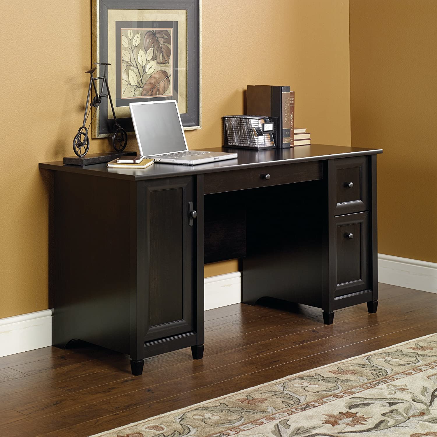 Edge Water Computer Desk Estate Black Finish