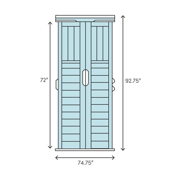 6 ft. 3 in. W x 5 ft. 6 in. D Resin Storage Shed