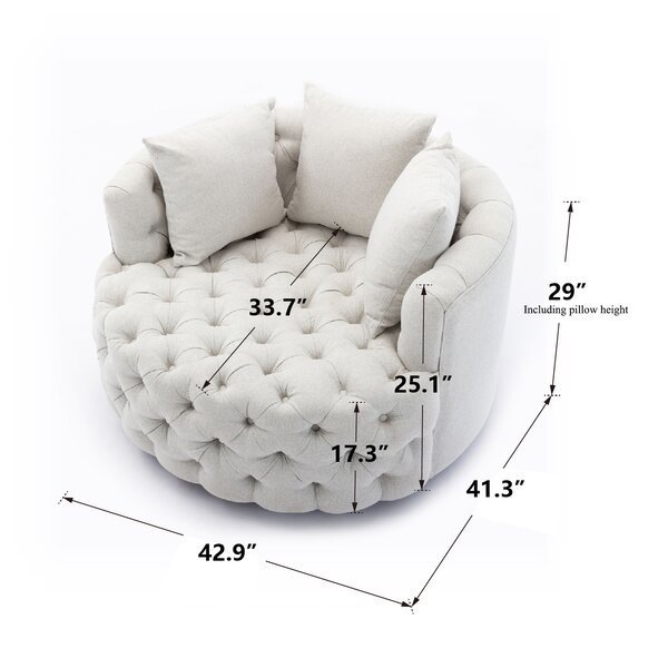 Damis 42.5'' Wide Tufted