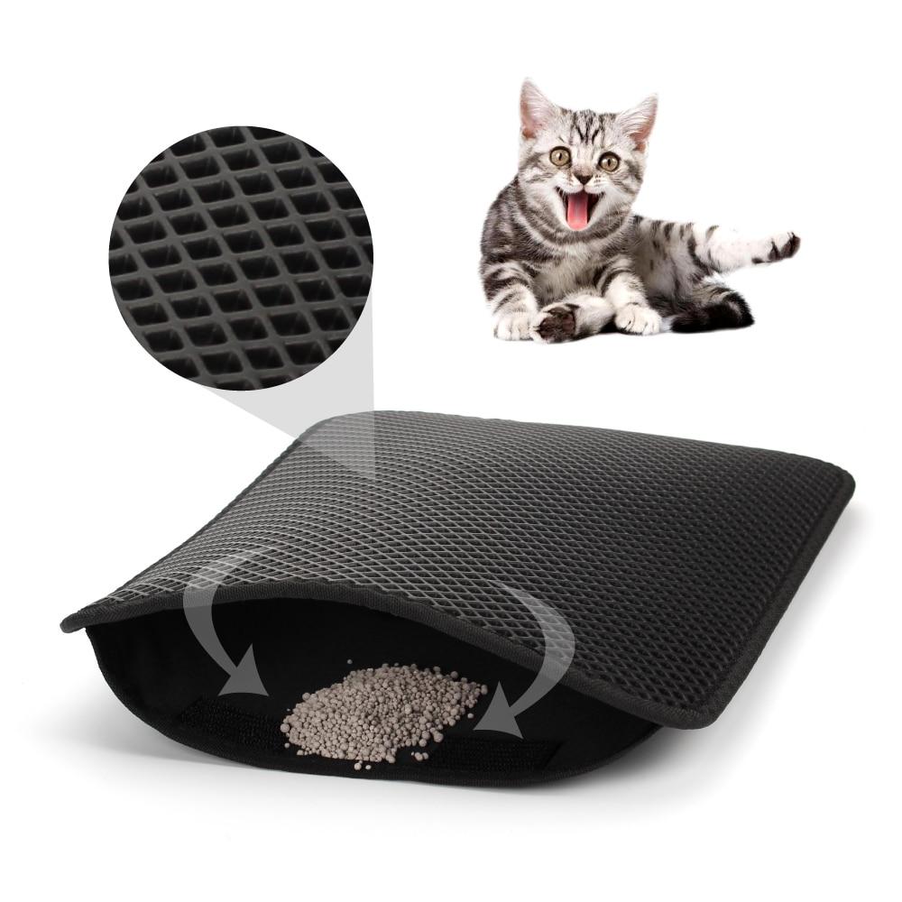 New Waterproof Pet Cat Litter Mat EVA Double Layer Cat Litter Pads