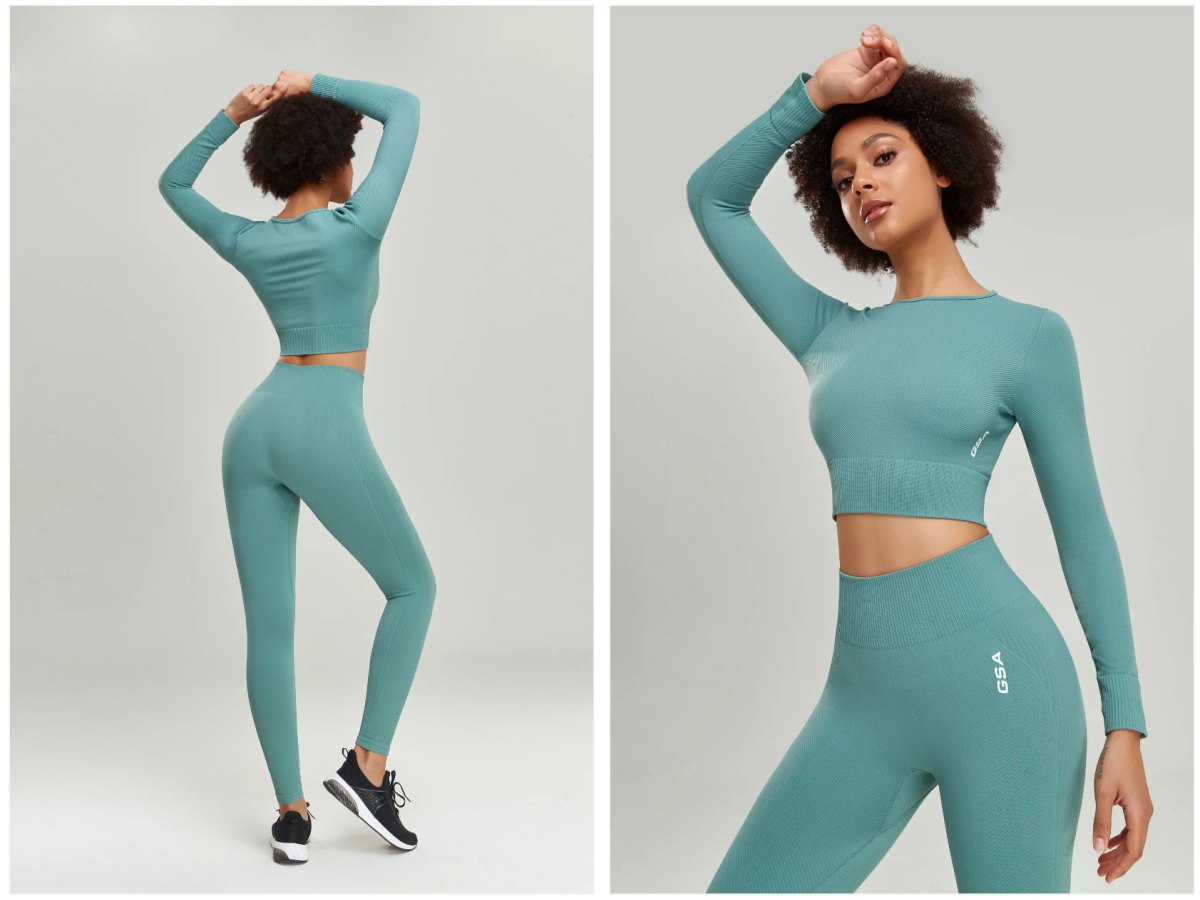 Get Fit in Style with Santic's Women's Long Sleeve Activewear Set
