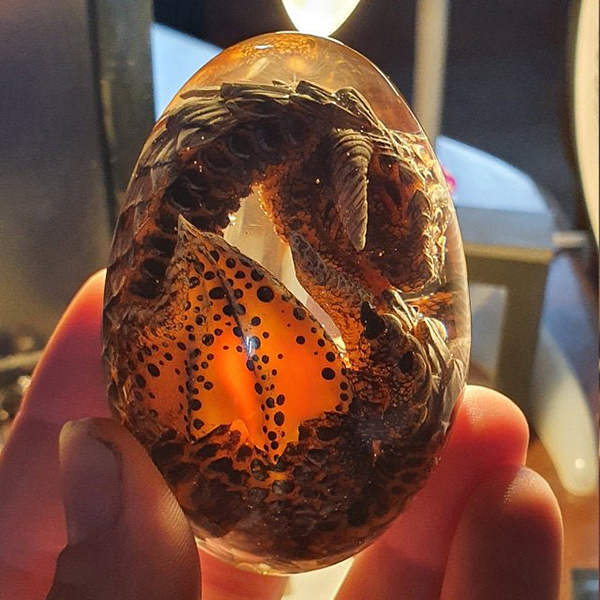 Lava Dragon Egg, Night Light, Baby Dragon, Transparent Dragon's Egg