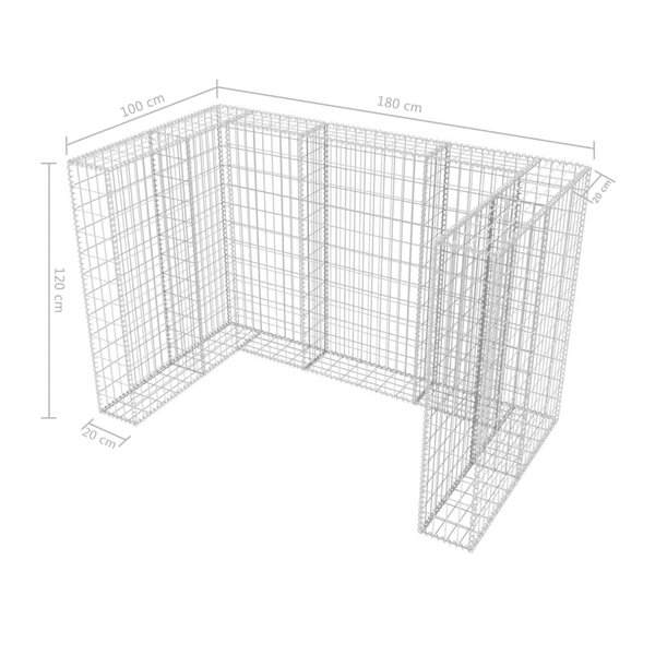 Cowie 6 ft. W x 3 ft. D Metal Garbage Shed