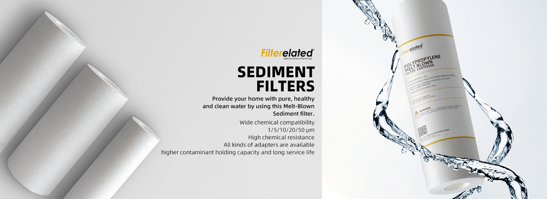 5 Micron Melt Blown Sediment Filter in Your Water Filtration System